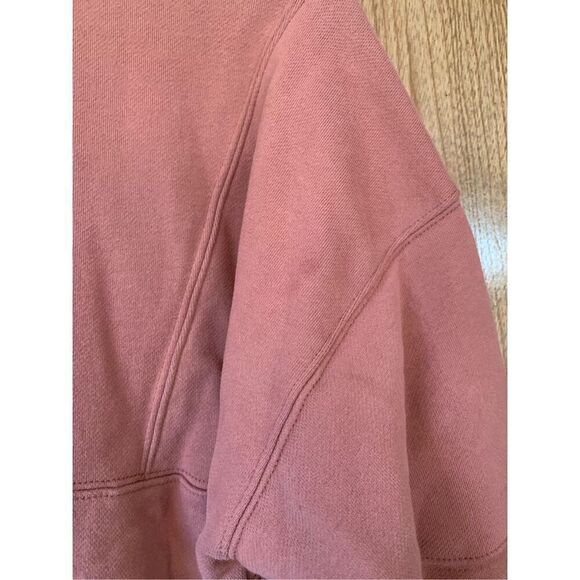 Spiritual Gangster Shay 1/2 Zip Pullover Sweatshirt Deep Rust Size S - Picture 9 of 12